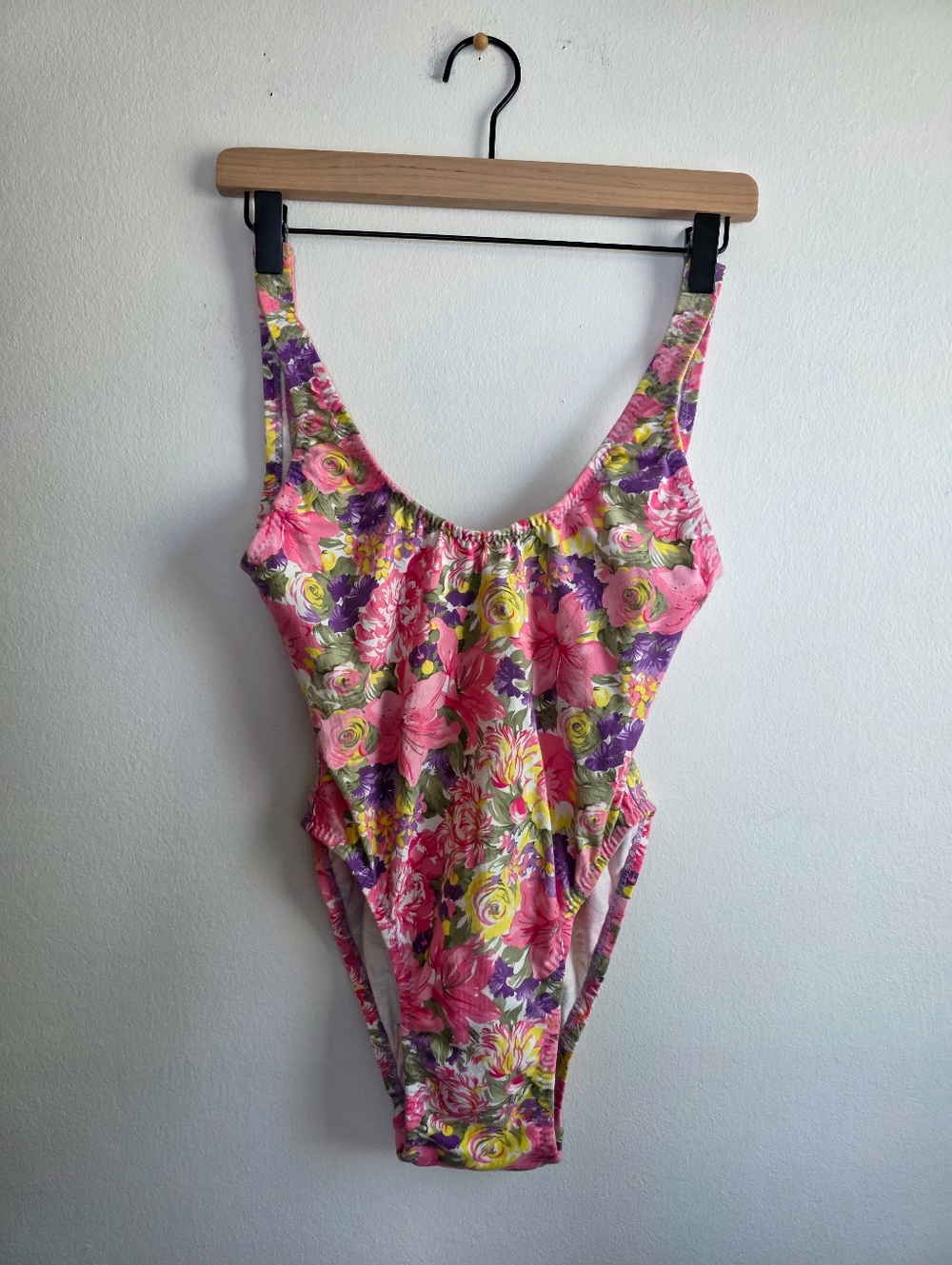 Vintage Maui Girl Hawaii One Piece Floral Swimsuit
